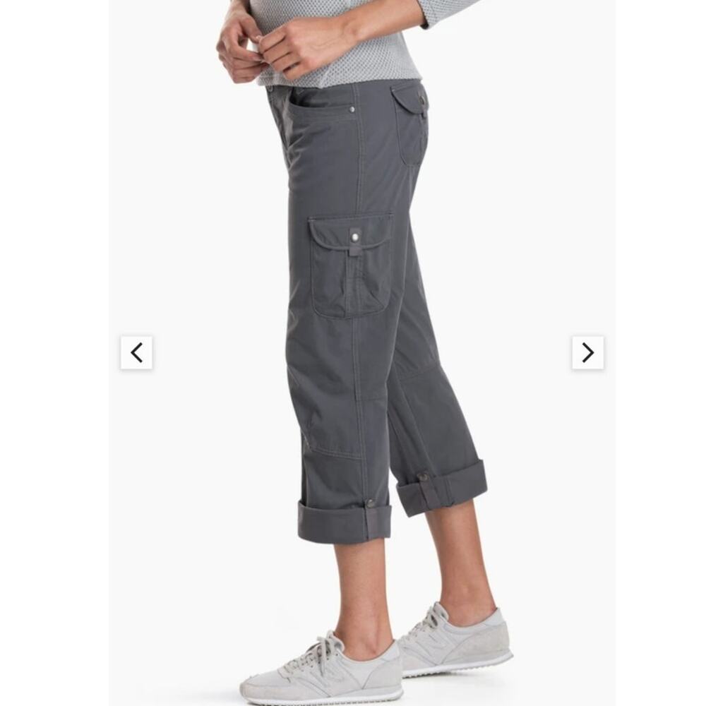 Kuhl Splash roll up pant straight leg hiking cargo utility convertible capri